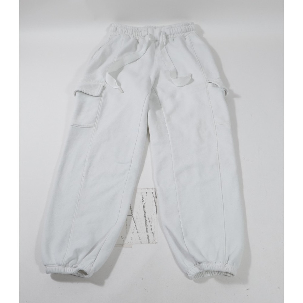 Abercrombie & Fitch Sweatpants Women XS White Cargo Soft A&F Collection Joggers